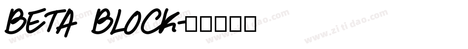 Beta Block字体转换